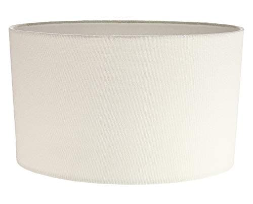 Image of Contemporary and Stylish Soft Cream Linen Fabric Oval Lamp Shade for Wall Ceiling or Table - 30cm Length 60w Maximum Suitable for The Home or Commercial Usage by Happy Homewares