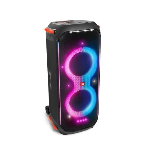 Image of JBL PartyBox 710 Portable Indoor and Outdoor Party Speaker with Built-In Lights, IPX4 Splashproof Design, Deep Bass and Robust Wheels, Black
