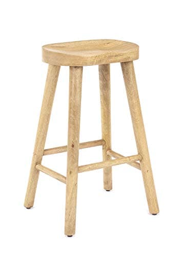 Image of Elm home and garden 68cm Wooden Bar Stool Kitchen Pub Cafe Solid