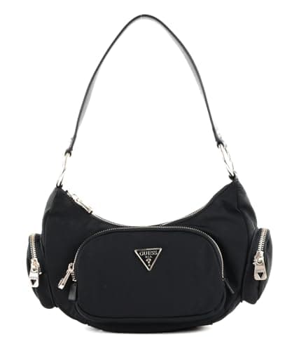 Image of GUESS Women's Eco Gemma Shoulder Bag, Black, One Size