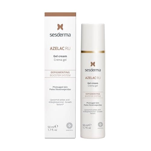 Image of Sesderma | Azelac RU Depigmenting Gel Cream | Diminishes the Signs of Photoaging and Small Wrinkles | Photoageing Skin | Depigmentation | Oily & Combination Skin | 50 ml