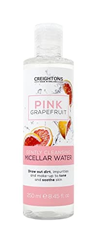 Image of Creightons Pink Grapefruit Gently Cleansing Micellar Water (250ml) - Draws out dirt, impurities and make-up to tone and soothe skin, Dermatologically tested.