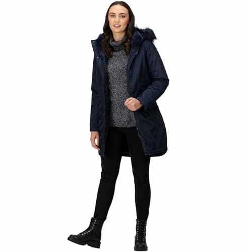 Image of Regatta Womens Lyanna Parka Jacket Navy XS