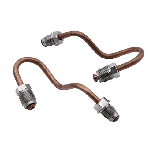 Image of 1 Pair Rear Set Brake Pipes 1K0611763E,1K0611764L Compatible with VW Golf 5 & 6 GTI Touran Skoda Seat Audi A3 & TT