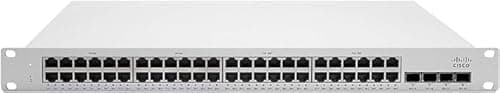 Image of Cisco Meraki MS225-48FP - High-Performance 48-Port GbE PoE+ 740W Network Switch with 4x 10GbE SFP+ Uplink, Stacking, layer 3, and RJ45 Management – A90-58000-C