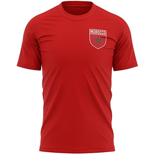 Image of Purple Print House Morocco T Shirt for Men Football Africa Supporters Gifts Him Her, XXL, Red