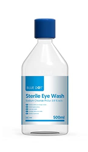 Image of 500ml Blue Dot Eye Wash Solution In Round Bottle (Each)