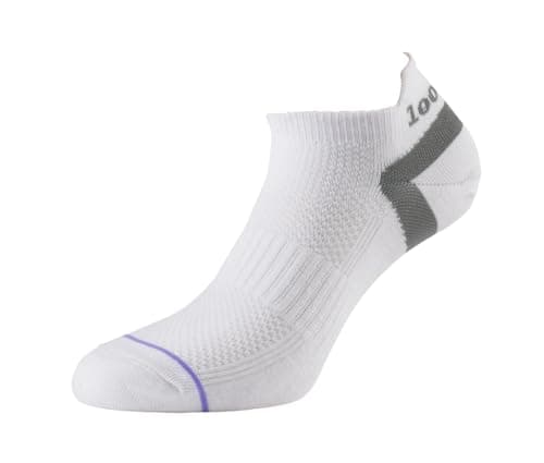 Image of 1000 Mile Unisex Tm1548wlm Mile Ultimate Tactel Ladies Liner Sock, White, 6-8.5 UK Ladies