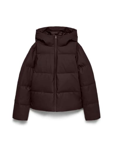 Image of VERO Moda Vmgretaanna Noos Vmgretaanna Women's Short Coated Jacket Noos (Pack of 1), Chocolate Cake, M