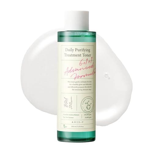Image of AXIS-Y Daily Purifying Treatment Toner with Salicylic Acid & Centella Asiatica - Pore Minimizer, Oil Control & Blemish Treatment Face Exfoliator - Vegan Korean Skin Care Toner - 200ml/6.76 fl. oz.