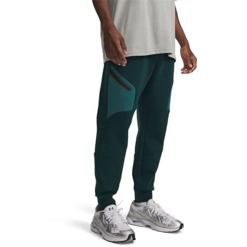 Image of Under Armour Mens Unstoppable Fleece Jogger EU Joggers Green/Black M
