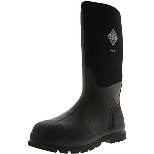 Image of Muck Boots Unisex Chore Classic Mid Pull On Waterproof Wellington Boot, Black, 7