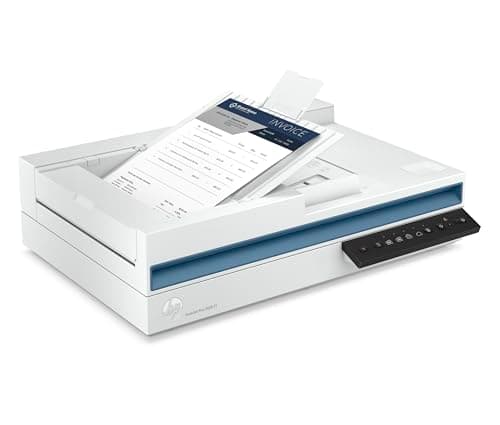 Image of HP ScanJet Pro 2600 f1 Flatbed Scanner | Automatic Single-pass, two-sided Document Feeder| 25ppm/50ipm | 60 Page ADF | 1200 dpi resolution | USB 2.0 | Letter; Legal; Executive; A4; A5; A6; B5; B5 |