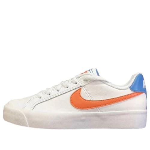 Image of NIKE Blazer Low-Top Sneakers Trainers White/Orange DN4244-181 Women (UK Footwear Size System, Adult, Women, Numeric, Medium, 4.5)