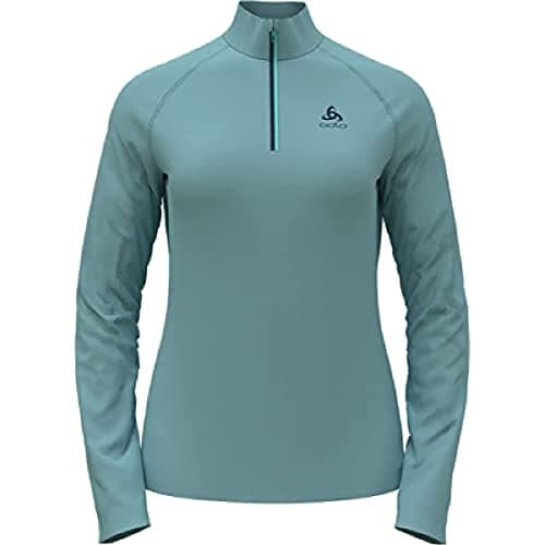 Image of Odlo Women Long-sleeved shirt with zipper BESSO, reef waters, XS