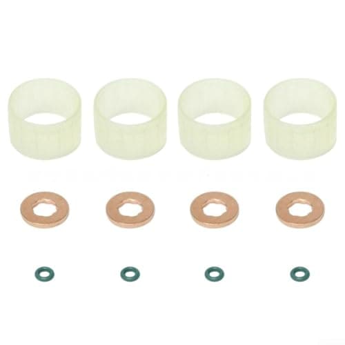 Image of Qualoramall 12-Piece Fuel Injector Seal Washer Repair Kit for Ford C-MAX II Focus MK3 MK2 MK4 S-MAX Transit Connect 508 V40 V50 C30 S40 S60 S80 V70