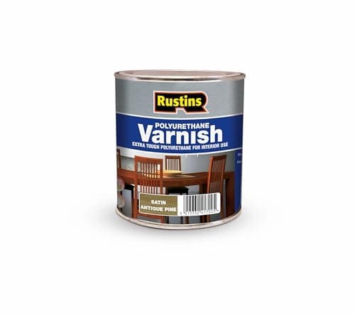 Image of RUSTINS Polyurethane Varnish, Antique Pine Satin, 250 ml