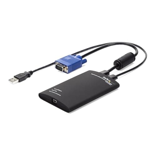 Image of StarTech.com Portable Laptop Crash Cart Adapter for Server Management, USB/VGA KVM Console, Windows/Linux/MacOS - TAA