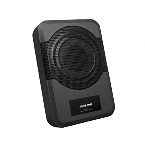 Image of Alpine PWE-S8 - Auto Amplified Subwoofer, 8-Inches, 240W, Black/White
