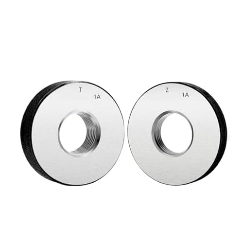 Image of IndusTradCorp 1SET 1A Accuracy Fine Thread Ring Gauge UNC UNF UNS UNEF 2-56 10-32 1/4 6/15 3/8 Measure Tool, GO-NO GO Gauge(3I8-24 UNF-1A T Z)