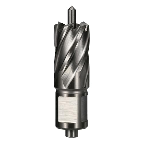 Image of Vearter 21mm HSS Annular Cutter, 19.05mm Weldon Shank, Mag Drill Bit with Pilot Pin for Steel Plate, Aluminum, Brass, Cast iron, Stainless Steel
