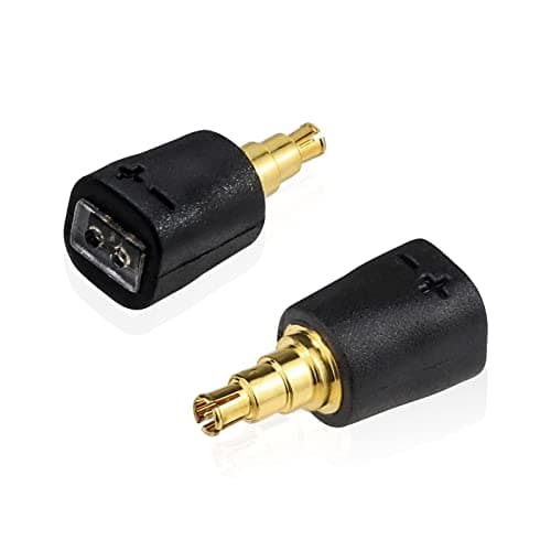 Image of okcsc 0.78 2pin Cable Female(Cable Side) Connector Work for 0.78 2pin Connected for SENNHEISER IE40 PRO(Headphone Side) Adapter Black
