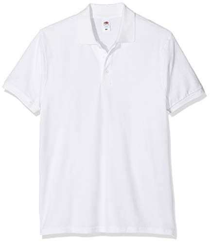 Image of Fruit of the Loom Men's Premium Polo, 3 Pack Regular Fit Short Sleeve 3 Polo Shirt, White (White 30), XXX-Large (Manufacturer Size:3XL)