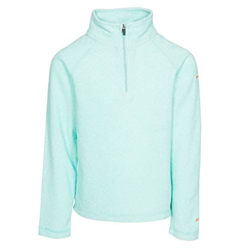 Image of Trespass Girls 1/2 Zip Jumper Pullover Pockets Anti Pilling Microfleece Casual Top Meadows