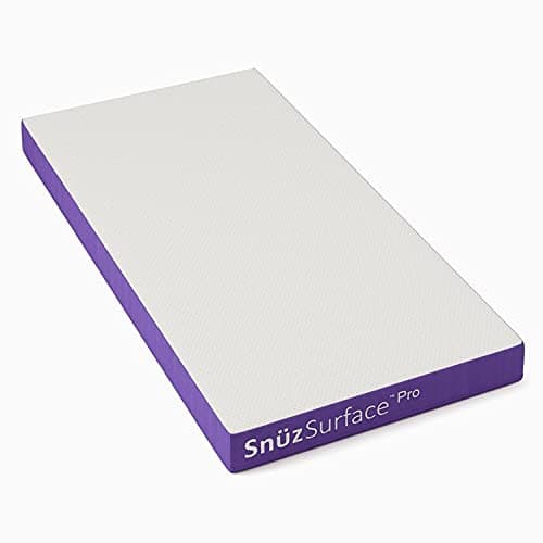 Image of Snüz Surface Pro Adaptable Cot Bed Mattress, 3D Waterproof Breathable Foam Topped Pocket Sprung, for Babies, Toddlers & Children, with Washable Cover for Better Sleep, Size 70x132cm (White, M021PC)