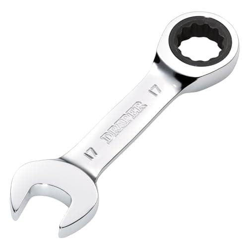 Image of Draper 27914 HI-TORQ Metric Stubby Ratchet Combination Spanner, 17mm