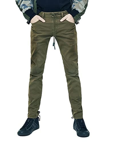 Image of Diesel Thommer CB-NE 069FH Men's Slim Skinny Jogging Jeans, khaki, 26W