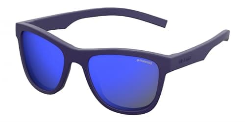 Image of Polaroid Kids Pld 8018/s CIW/JY RUBBER BLUE Sunglasses Baby Girls Polycarbonate, Standard, 47