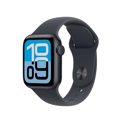 Image of Apple Watch SE 3 GPS + Cellular 40mm Smartwatch with Midnight Aluminium Case with Midnight Sport Band M/L. Fitness and Sleep Trackers, Heart Rate Monitor, Always-On Display, Water Resistant