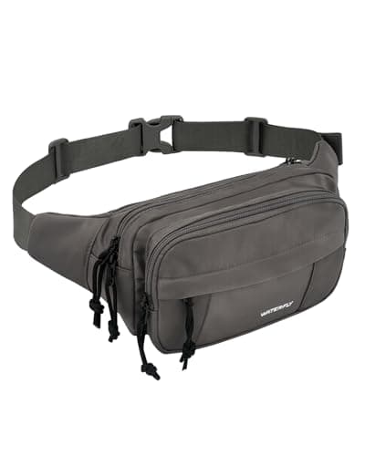 Image of Waterfly Bumbag Large Fanny Pack: Bum Bags Men Women Waist Pack Crossbody Chest Bag with Multi Pockets for Travel Hiking Camping Cycling