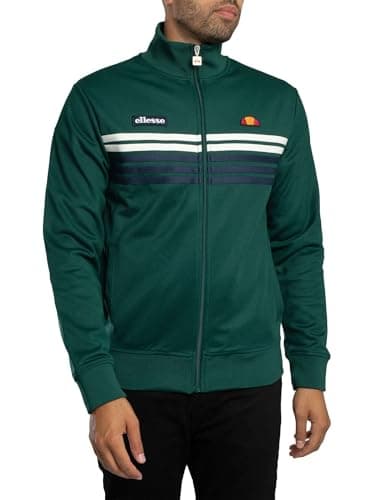 Image of Ellesse Men's Vicenza Track Jacket, Dark Green, L