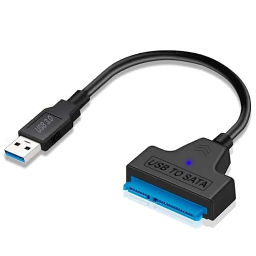 Image of Sh. SATA to USB 3.0 Cable, USB 3.0 to SATA HARD DRIVE Adapter Compatible for 2.5 inch SSD HDD, High Speed 5Gbps UASP Supported, Compatible with Laptop/PC/PS4/Xbox/TV