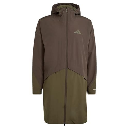 Image of adidas Men's Terrex Multi 2 Layer Climaproof Rain Parka Coat, shadow olive/olive strata, L