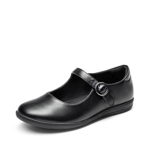 Image of DREAM PAIRS Girls School Shoes Black Patent Classic Mary Jane Uniform Shoes,Size 12 Little Kid,Black,KFL217