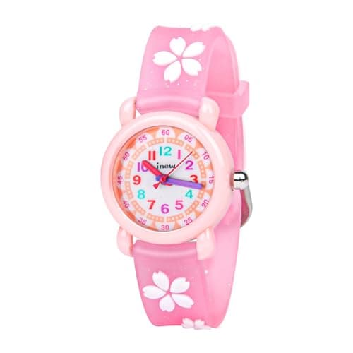 Image of Vicloon Kids Watch, Girls Watch Waterproof 3D Cute Cartoon Toy Silicone Band Wristwatch Childrens Watches Gift for Girls Boys Age 3-11 Years Old (Pink)