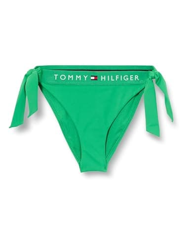 Image of Tommy Hilfiger Women's Cheeky Side TIE Bikini UW0UW04497, Green, XL
