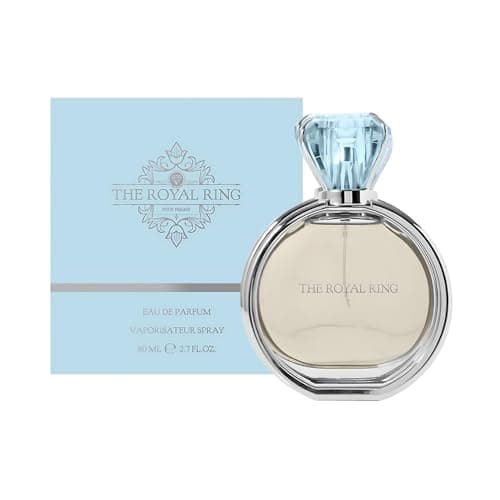 Image of Royal Ring Eau de Parfum Blue 80ml for Women by Laurelle London – Inspired by Cha Nell No 5 – Elegant Floral Aldehydic Perfume with Woody and Powdery Notes – Long Lasting Luxury Perfume Gift for Her