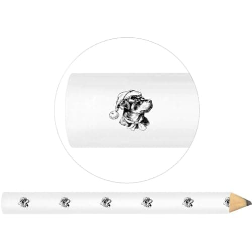 Image of Azeeda 3 x 'Christmas Rottweiler Portrait' Carpenter's Pencils (LP00042411)