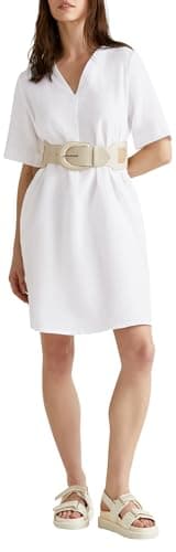 Image of United Colors of Benetton Dress, White, XS