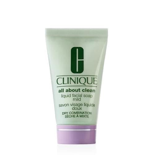 Image of Clinique All About Clean Liquid Facial Cleanser Soap, Mild For Dry Combination Skin Types