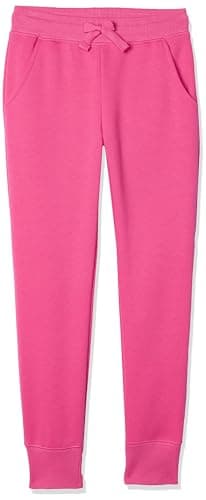 Image of Amazon Essentials Girls' Joggers, Pink, 8 Years