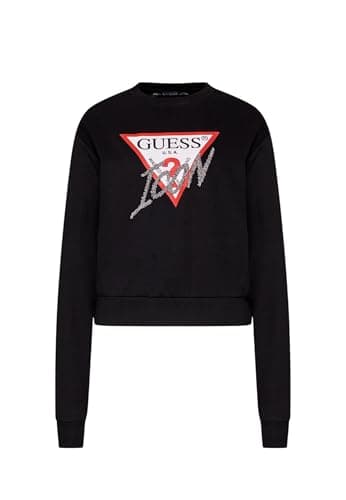 Image of GUESS Love Triangle W5RQ04KB683 Crew Neck Sweatshirt
