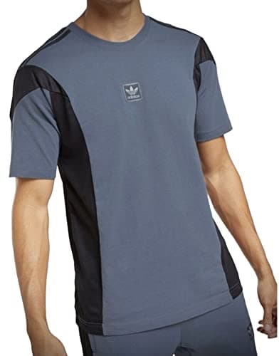 Image of adidas Originals Men's T-Shirt Trefoil Logo Shirt Tech Ink, Blue Gray, Medium
