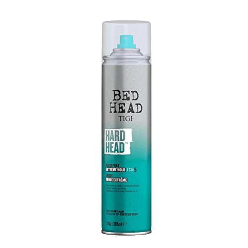 Image of Bed Head by TIGI Hard Head Hairspray – Extra Strong Hold Hair Spray for Women and Men, Professional Salon Styling, Long-Lasting Control with Natural Shine Finish, Frizz Control and Apple Fragrance