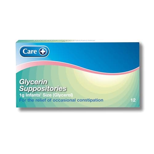Image of Care Infant Constipation Relief Suppositories, Glycerin Suppositories - 12s (1g Glycerol) 155514