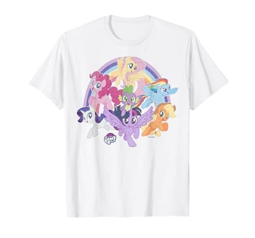 Image of My Little Pony: Friendship Is Magic Rainbow Pony Group Shot T-Shirt